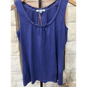 White Stuff Women’s Sleeveless Tank Vest Oceania Blue Garment Dyed Size 10 NWT​